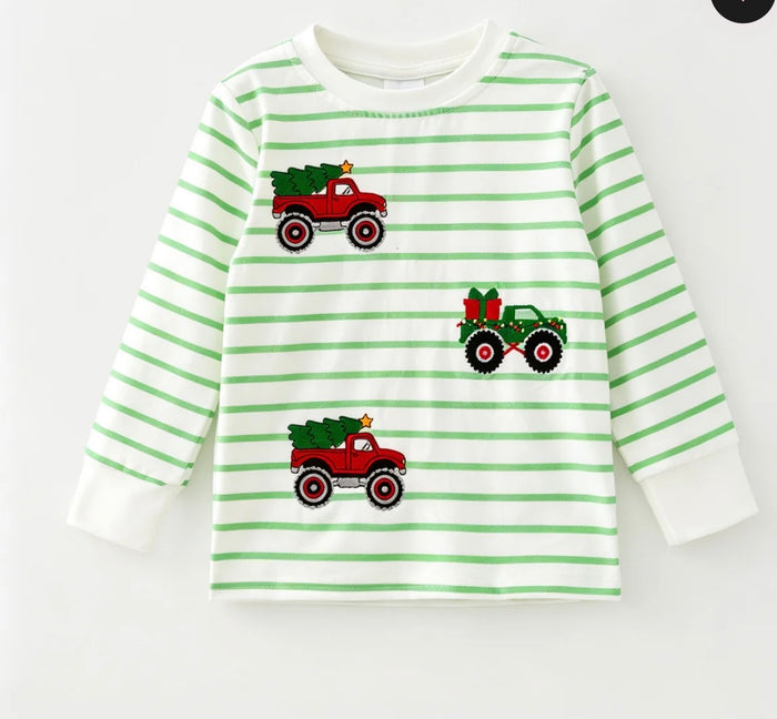 π Christmas Monster Truck Long Sleeve β Weekly Preorder