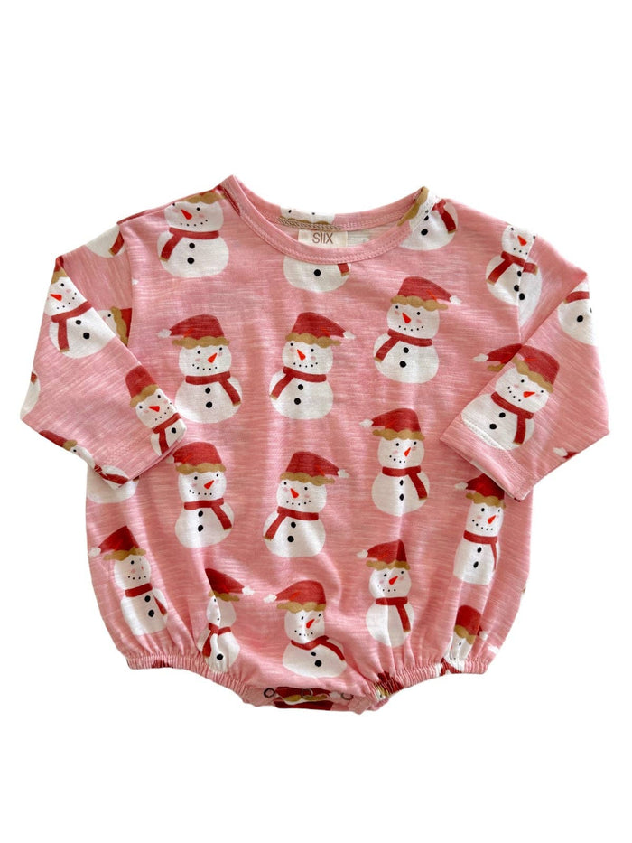 🎀 Pink Frosty Bubble Romper