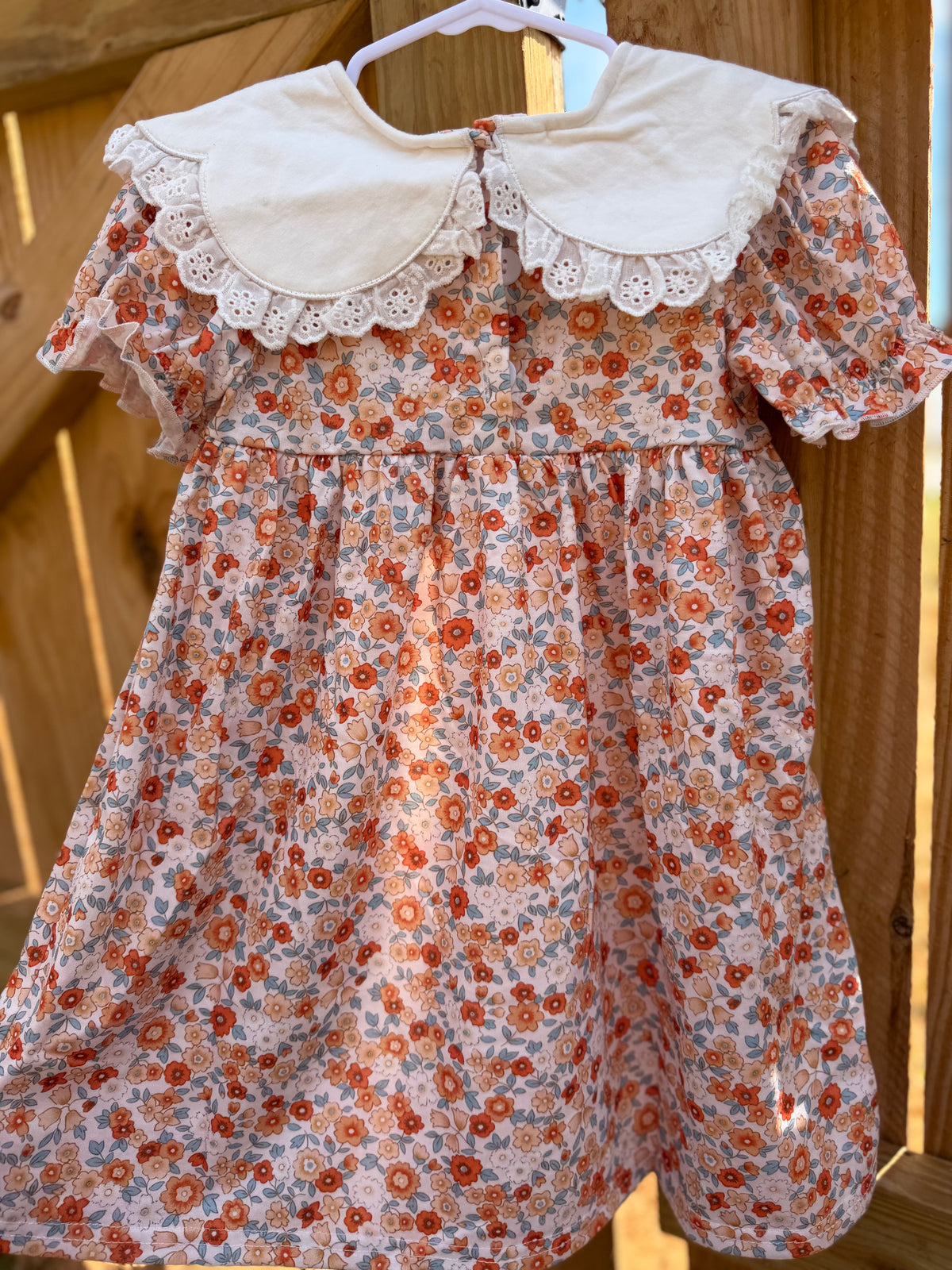 🎃 Pumpkin Patch Floral Dress