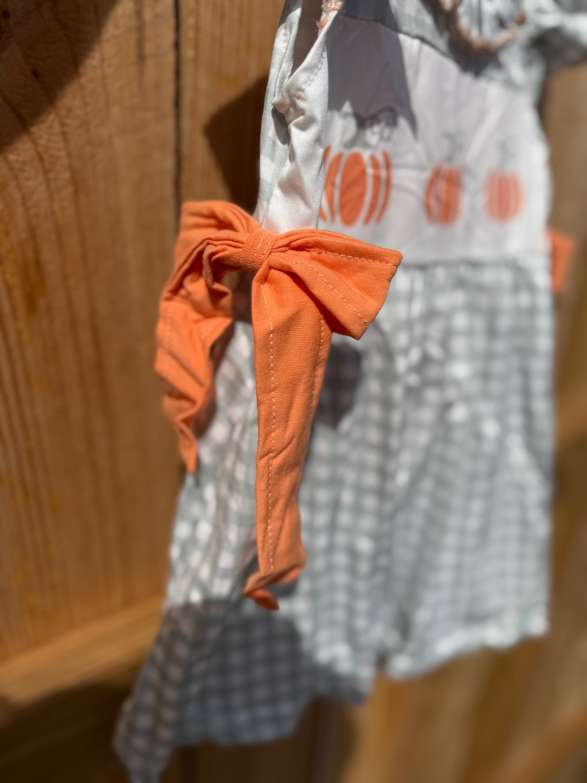 Pumpkin Patch Gingham Ruffle Set