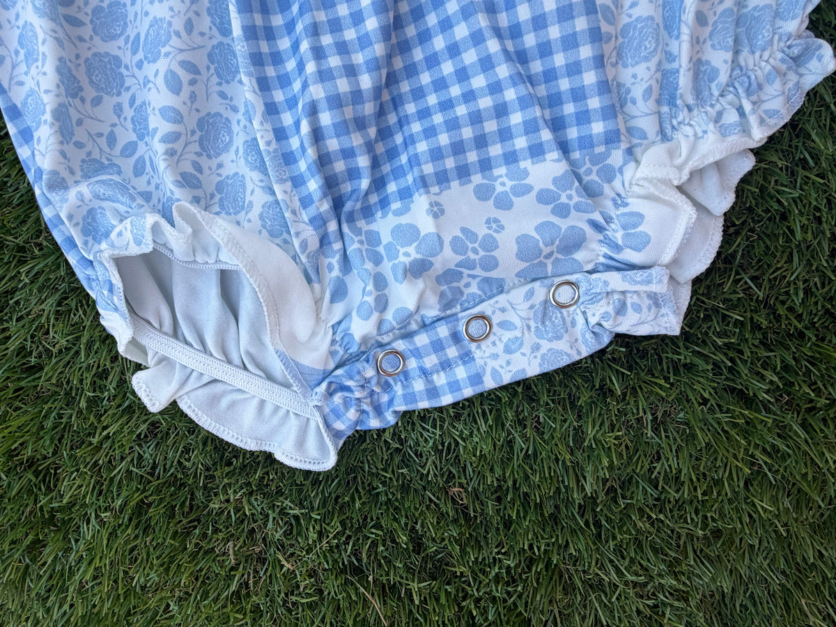 🩵 Bluebell Bow Patchwork Bubble