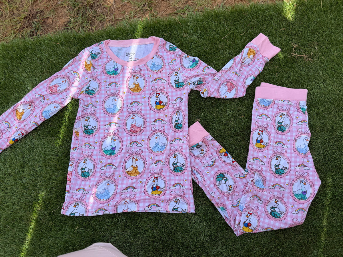 👑 Princess Geese Bamboo Two-Piece Set 🪿🎀