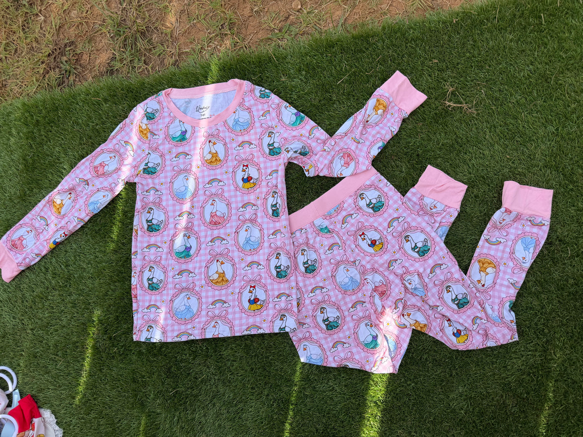 👑 Princess Geese Bamboo Two-Piece Set 🪿🎀