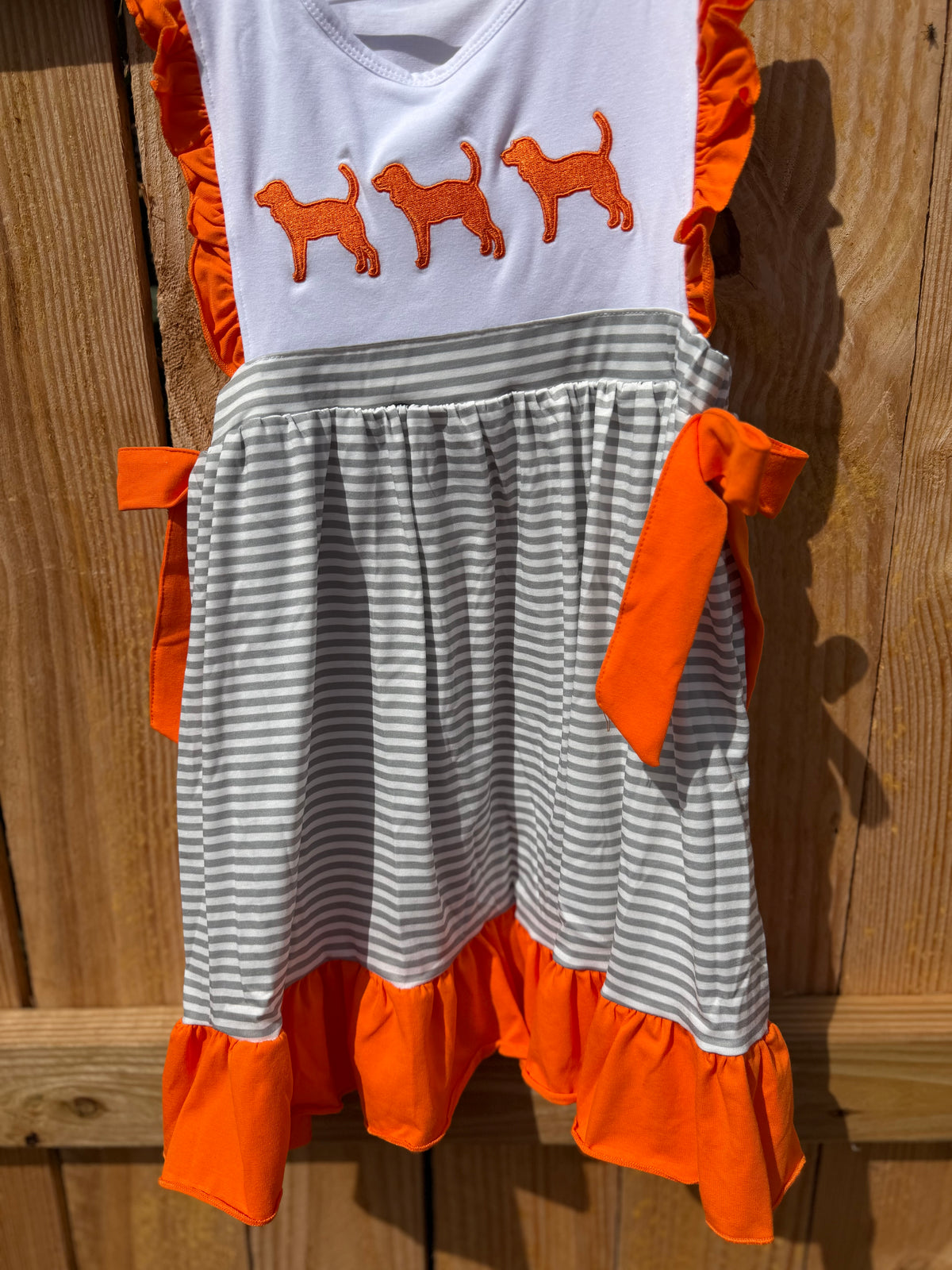 Orange Tennessee Embroidery Dress