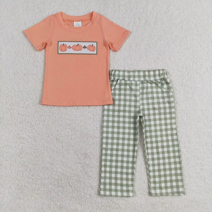 Pumpkin Spice Gingham Set