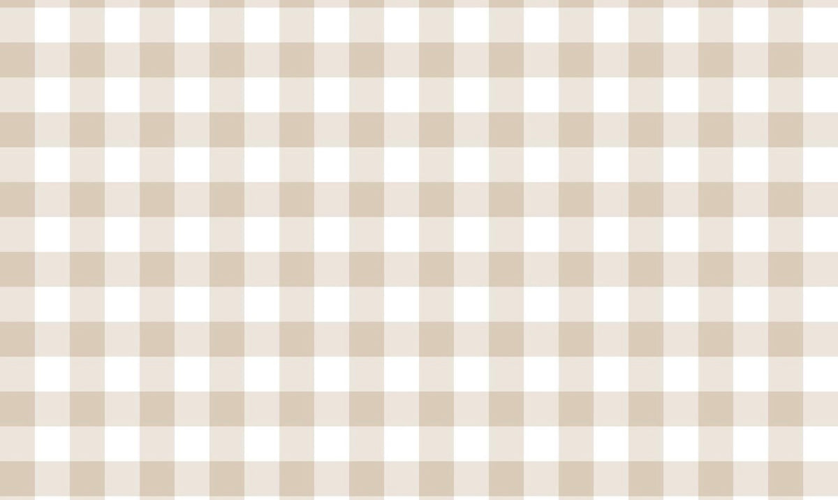 *PREORDER* Tan & White Gingham Two- Piece Set