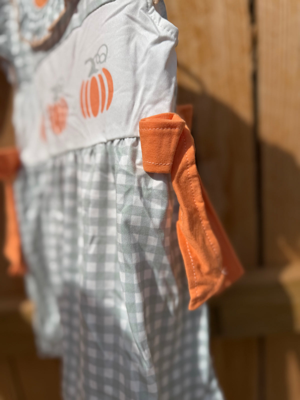 Pumpkin Patch Gingham Ruffle Set