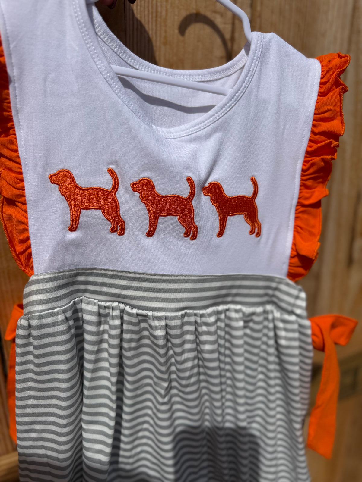 Orange Tennessee Embroidery Dress