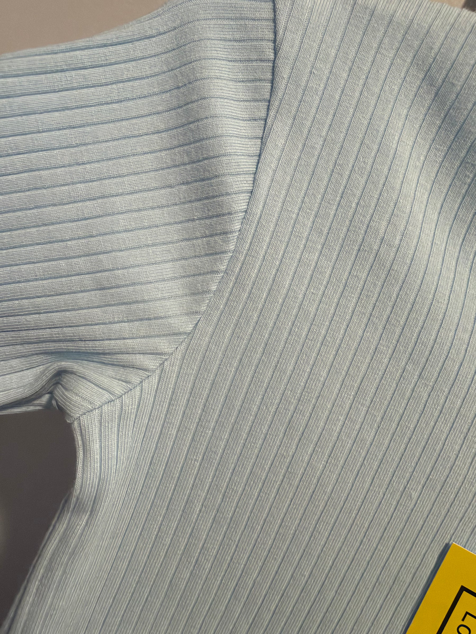 Baby Blue Ribbed Sleeper